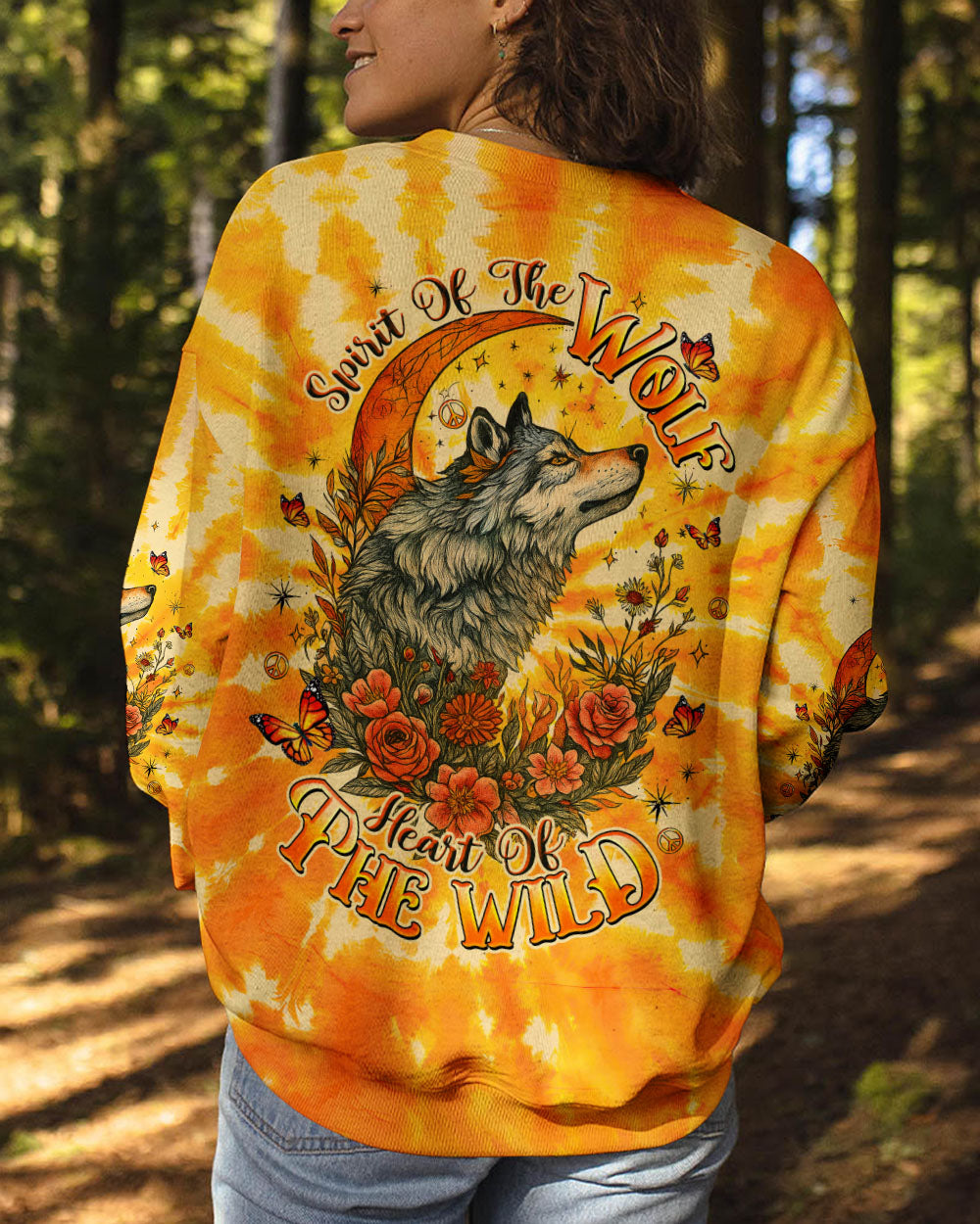SPIRIT OF THE WOLF TIE DYE ALL OVER PRINT  - TLTW1006252