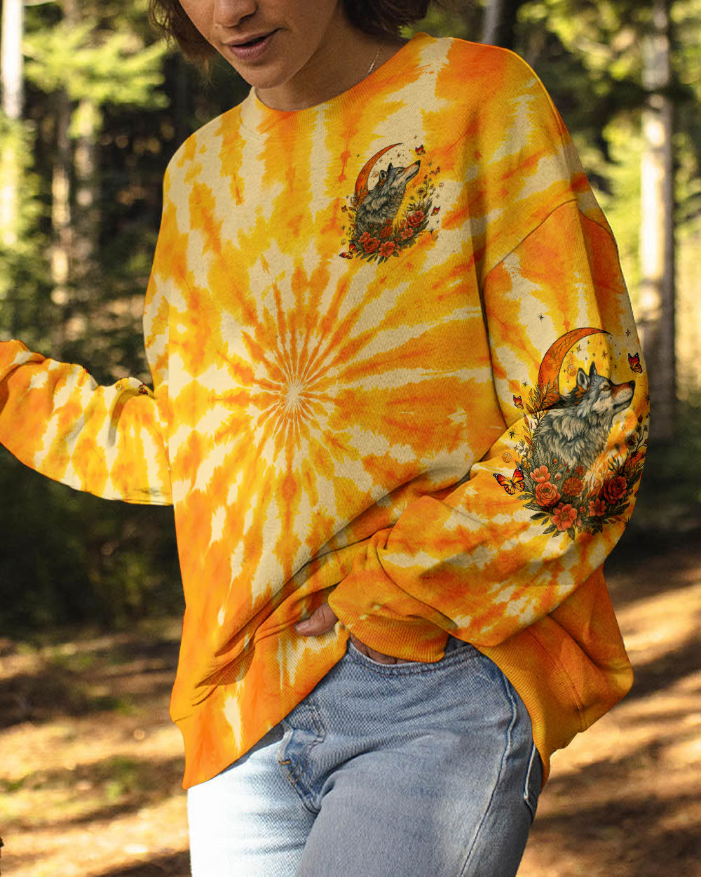 SPIRIT OF THE WOLF TIE DYE ALL OVER PRINT  - TLTW1006252