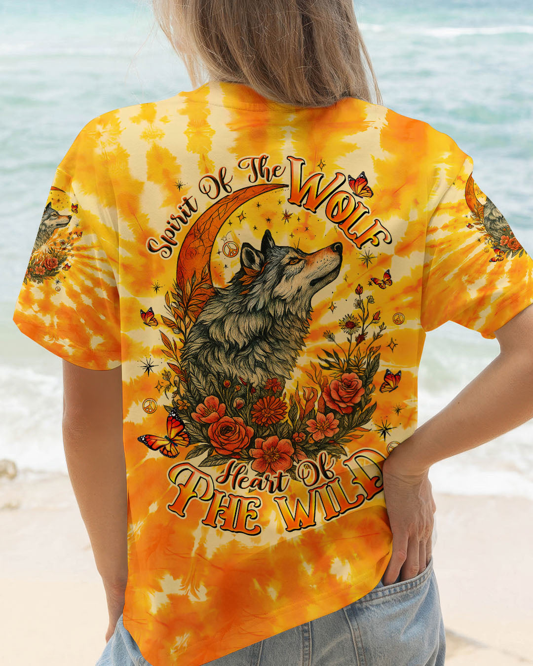 SPIRIT OF THE WOLF TIE DYE ALL OVER PRINT  - TLTW1006252
