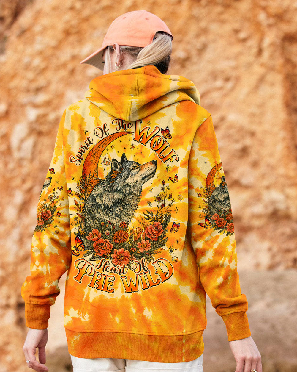 SPIRIT OF THE WOLF TIE DYE ALL OVER PRINT  - TLTW1006252