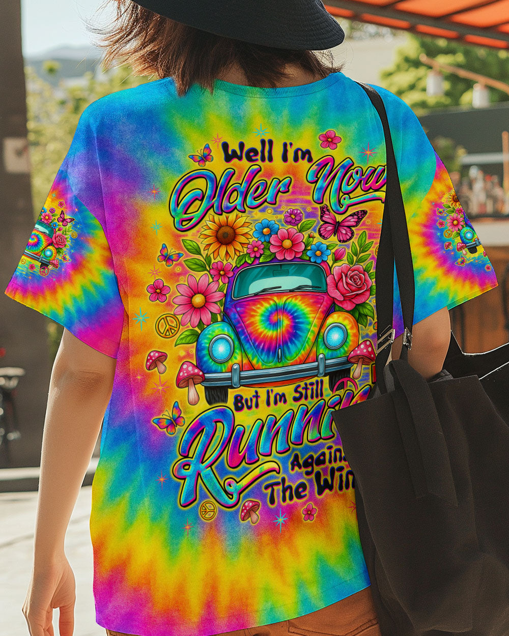 RUNNING AGAINST THE WIND CAR TIE DYE ALL OVER PRINT - TLTW1009253