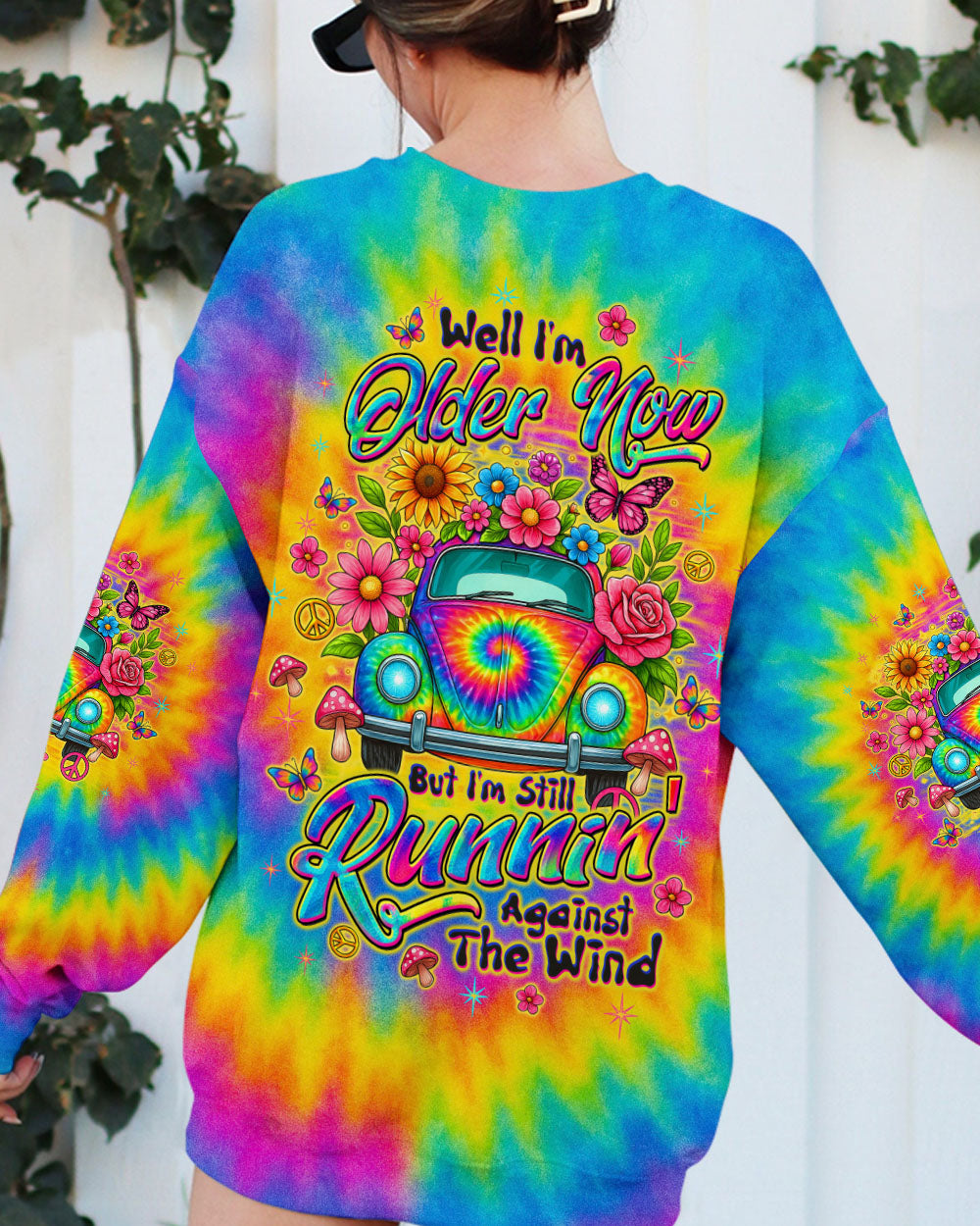 RUNNING AGAINST THE WIND CAR TIE DYE ALL OVER PRINT - TLTW1009253