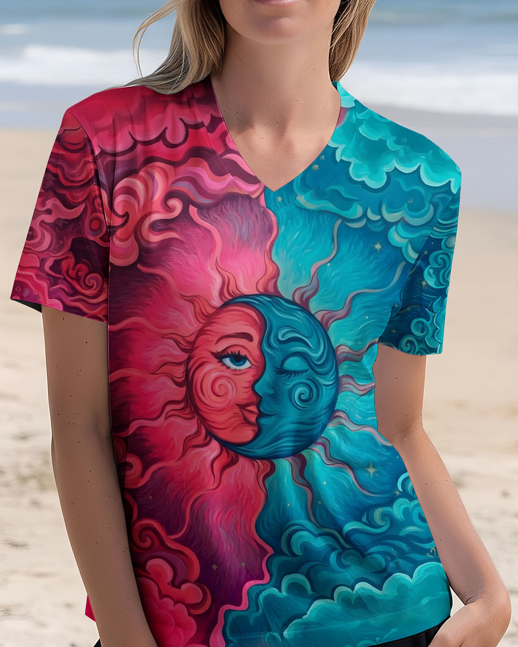 HIPPIE SUN MOON ART ALL OVER PRINT - TLTW1012251