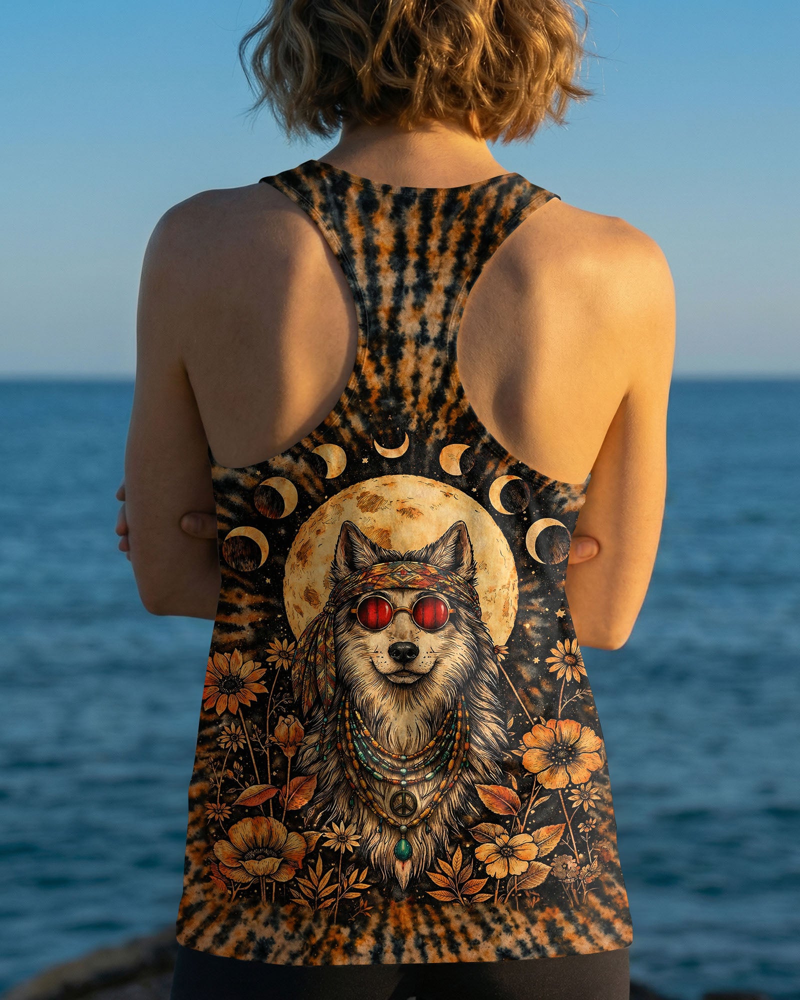 HIPPIE WOLF SWIRL ALL OVER PRINT  - TLTW1102261