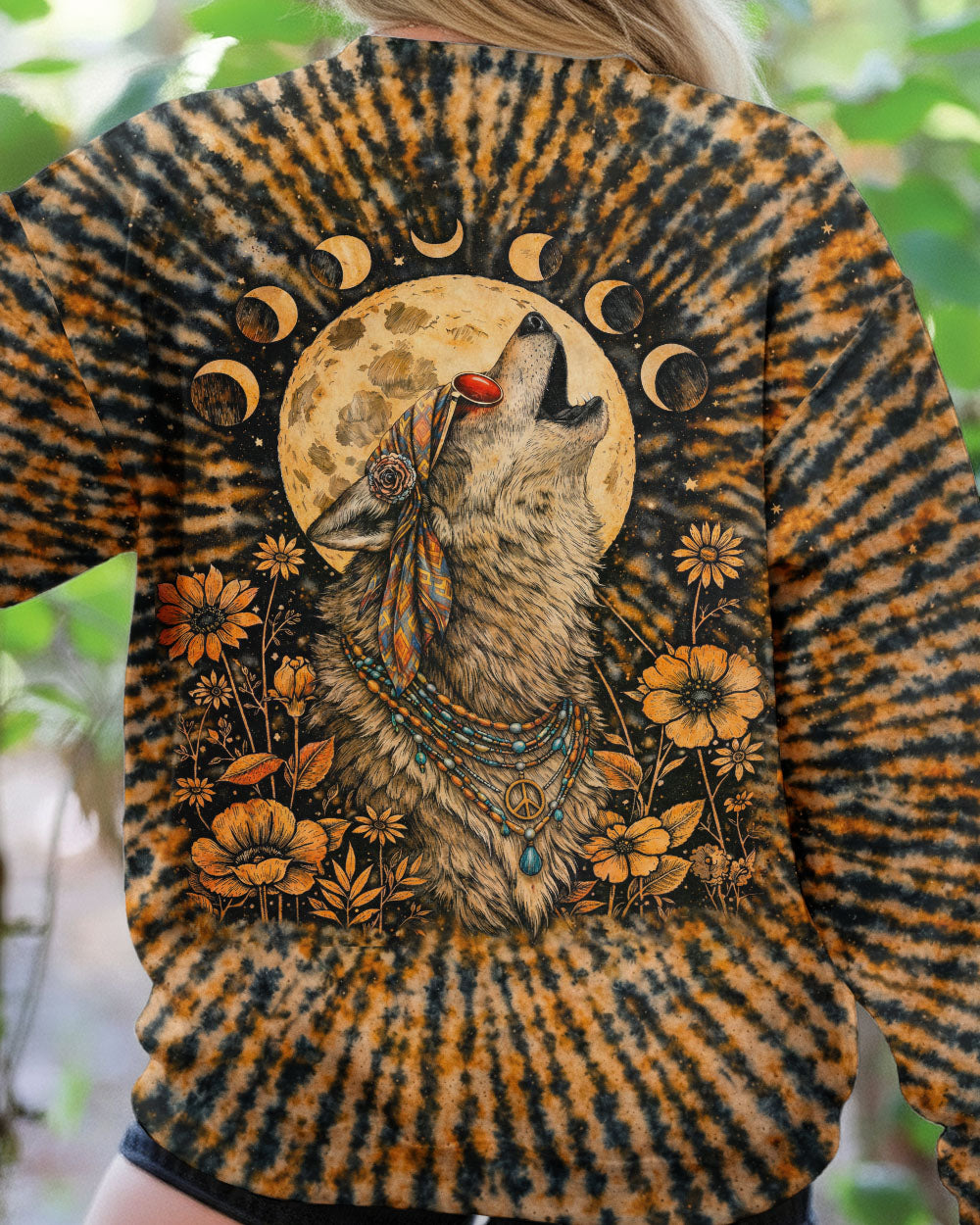 HIPPIE WOLF SWIRL ALL OVER PRINT  - TLTW1102261