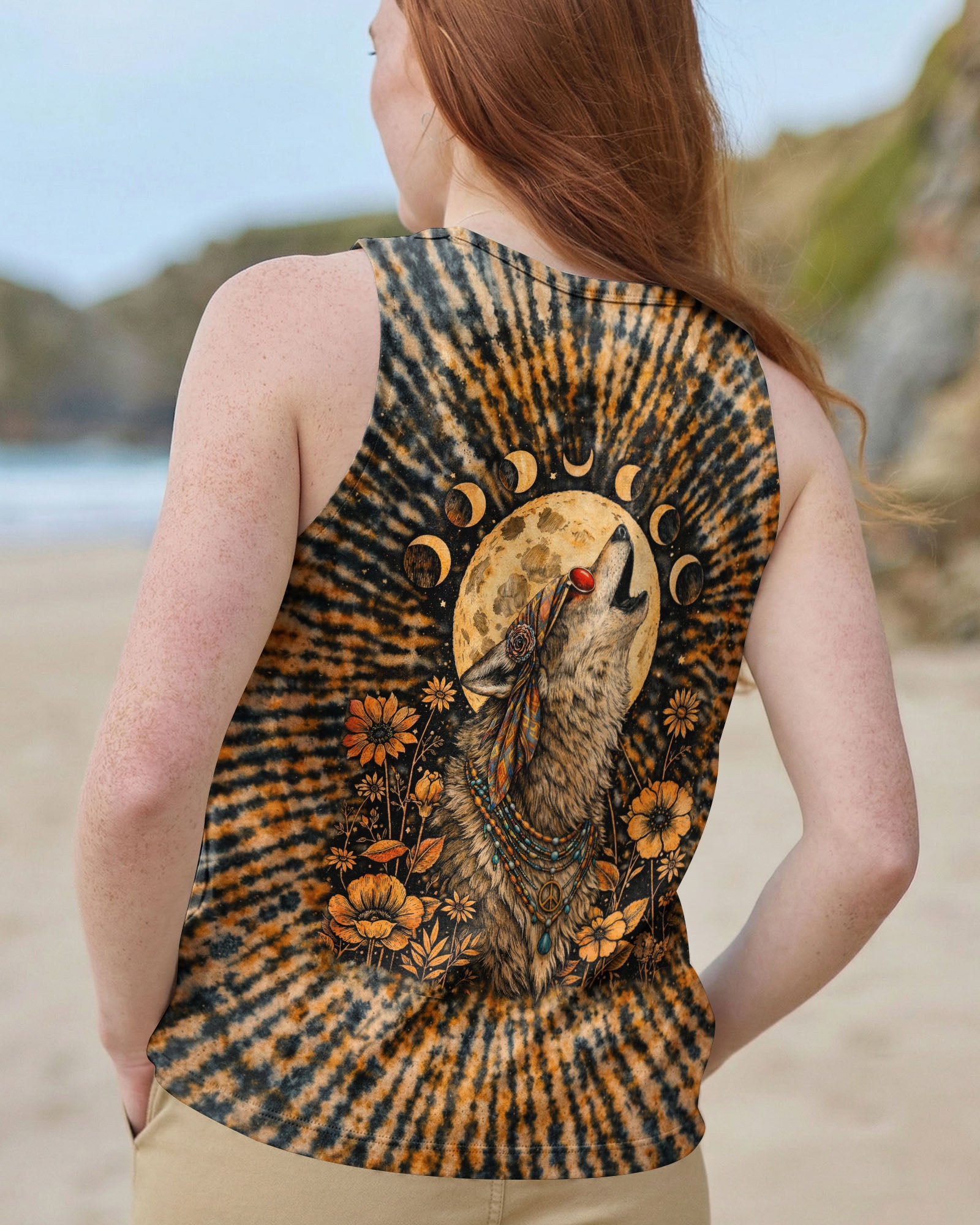 HIPPIE WOLF SWIRL ALL OVER PRINT  - TLTW1102261