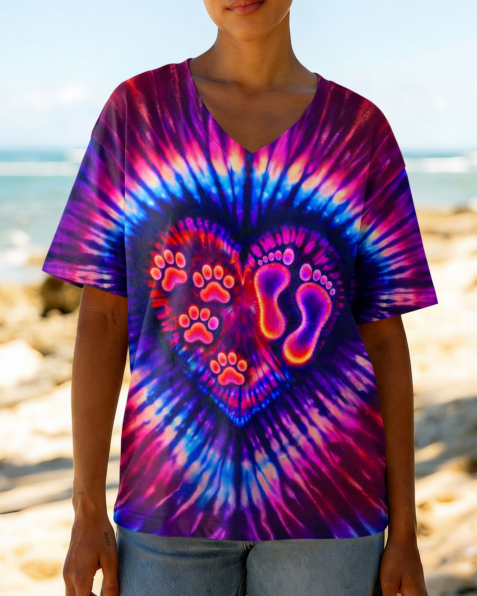 NEVER WALK ALONE PAW PRINT SWIRL ALL OVER PRINT - TLTW1103261