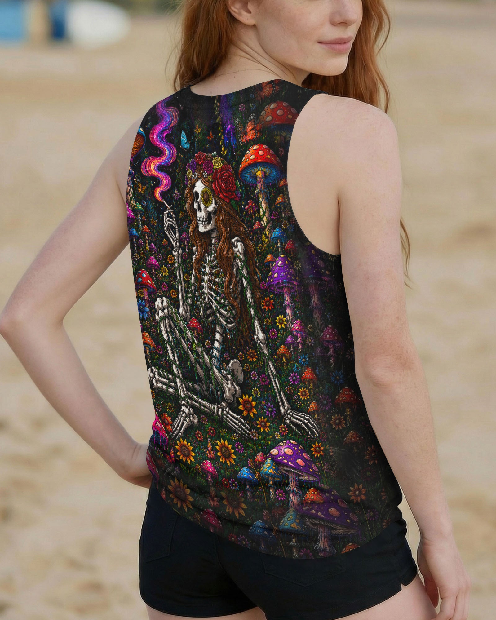 HIPPIE SKELETON SKULL MUSHROOM ALL OVER PRINT - TLTW1105262