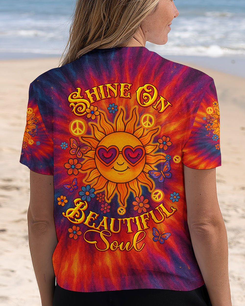 SHINE ON BEAUTIFUL SOUL SUN TIE DYE ALL OVER PRINT  - TLTW1106252