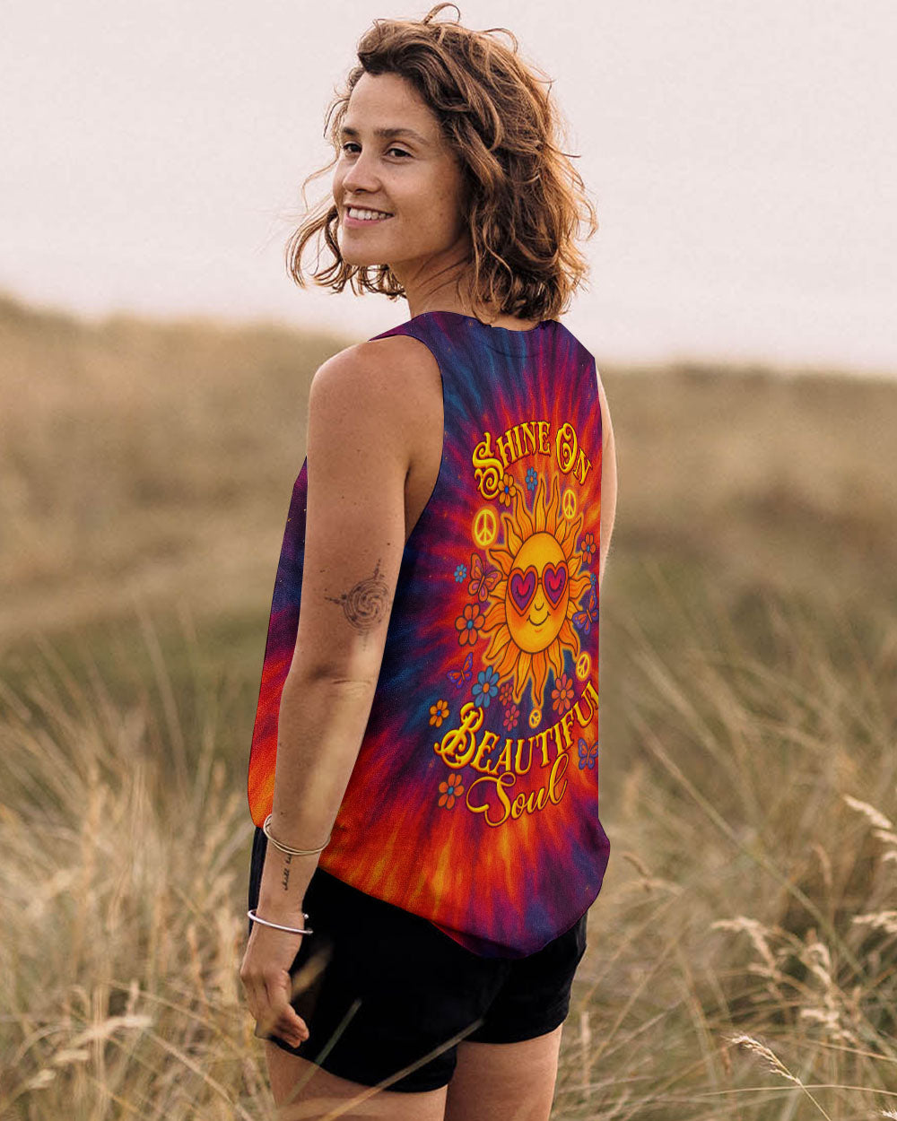 SHINE ON BEAUTIFUL SOUL SUN TIE DYE ALL OVER PRINT  - TLTW1106252