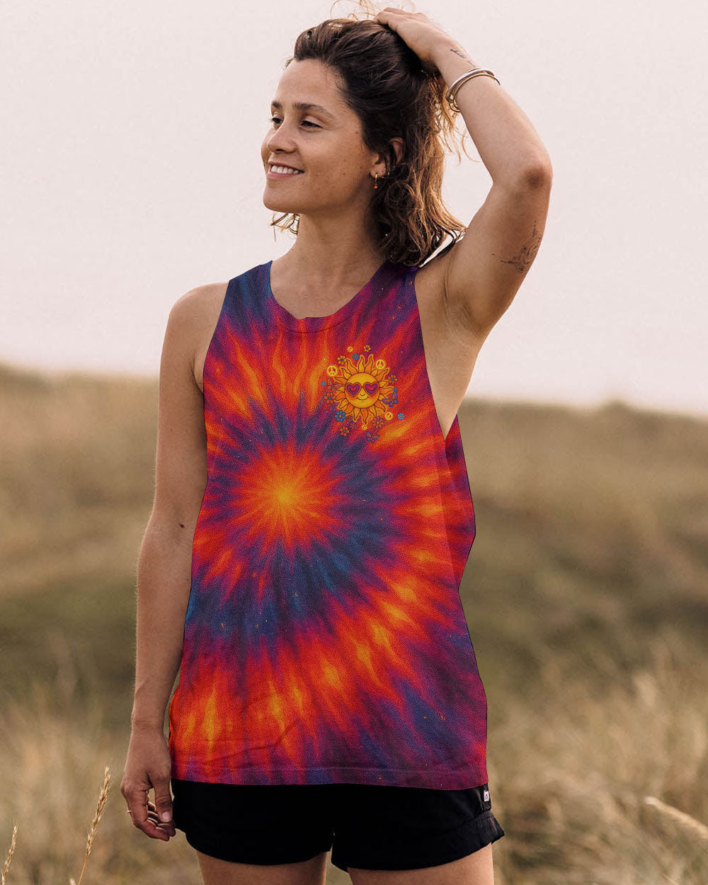 SHINE ON BEAUTIFUL SOUL SUN TIE DYE ALL OVER PRINT  - TLTW1106252
