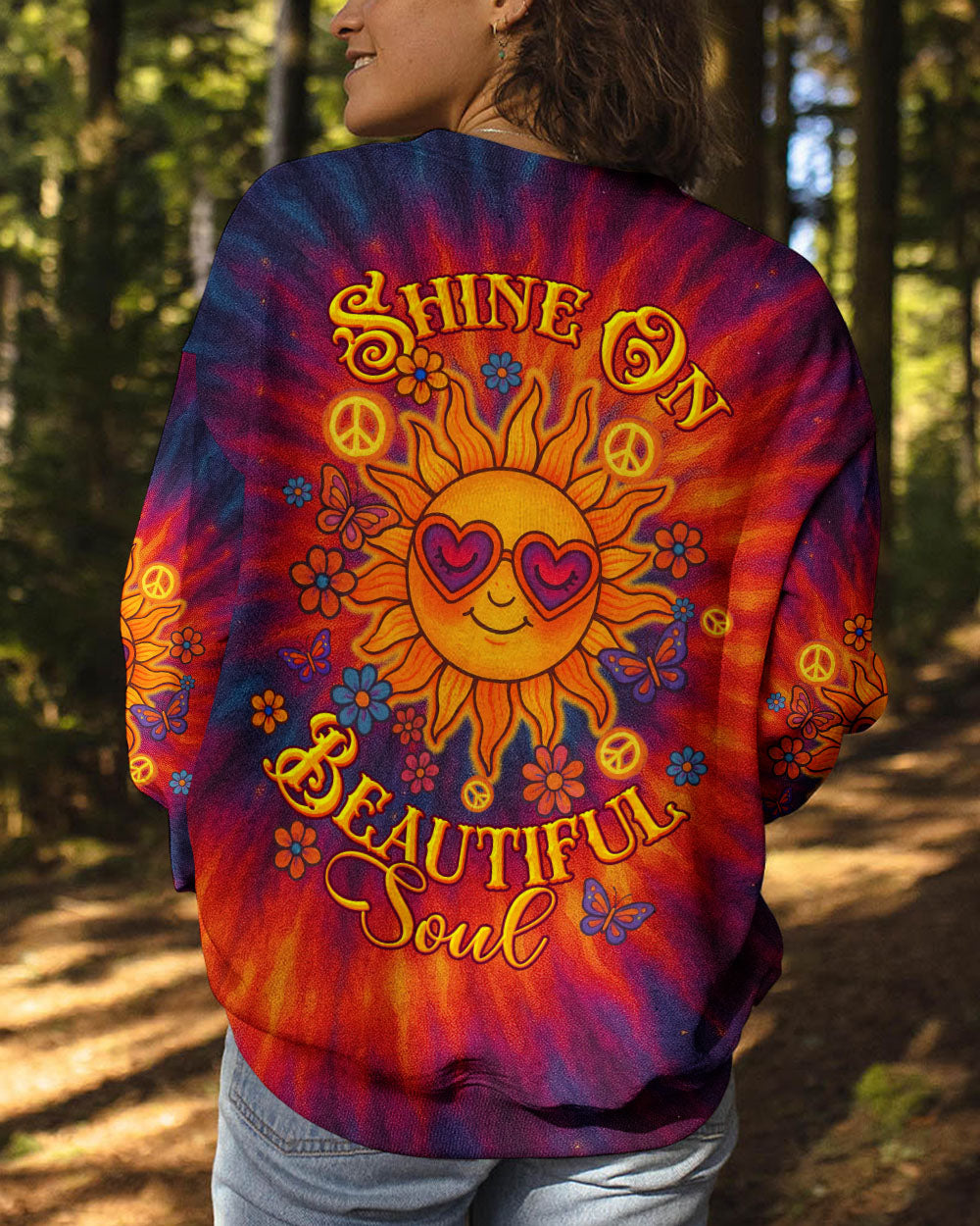 SHINE ON BEAUTIFUL SOUL SUN TIE DYE ALL OVER PRINT  - TLTW1106252
