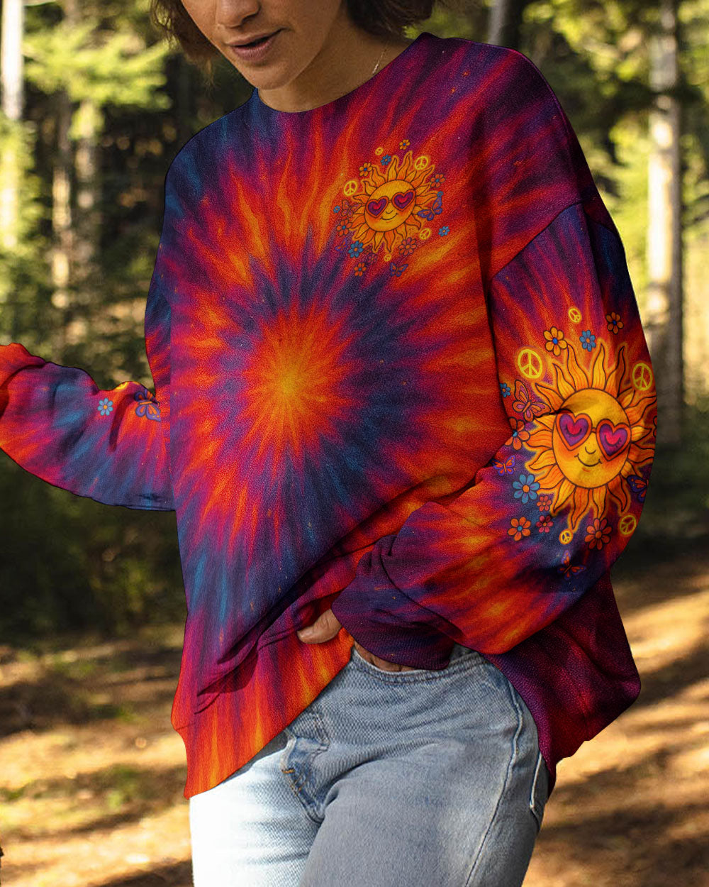 SHINE ON BEAUTIFUL SOUL SUN TIE DYE ALL OVER PRINT  - TLTW1106252