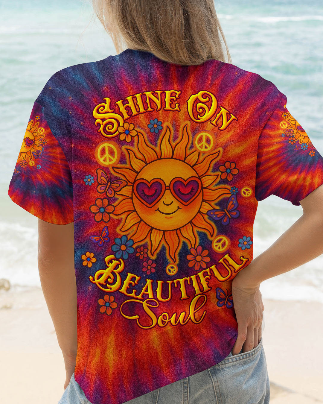 SHINE ON BEAUTIFUL SOUL SUN TIE DYE ALL OVER PRINT  - TLTW1106252