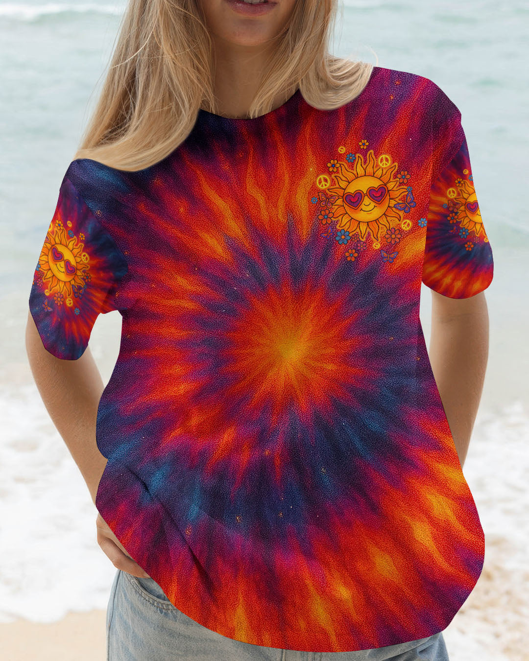 SHINE ON BEAUTIFUL SOUL SUN TIE DYE ALL OVER PRINT  - TLTW1106252