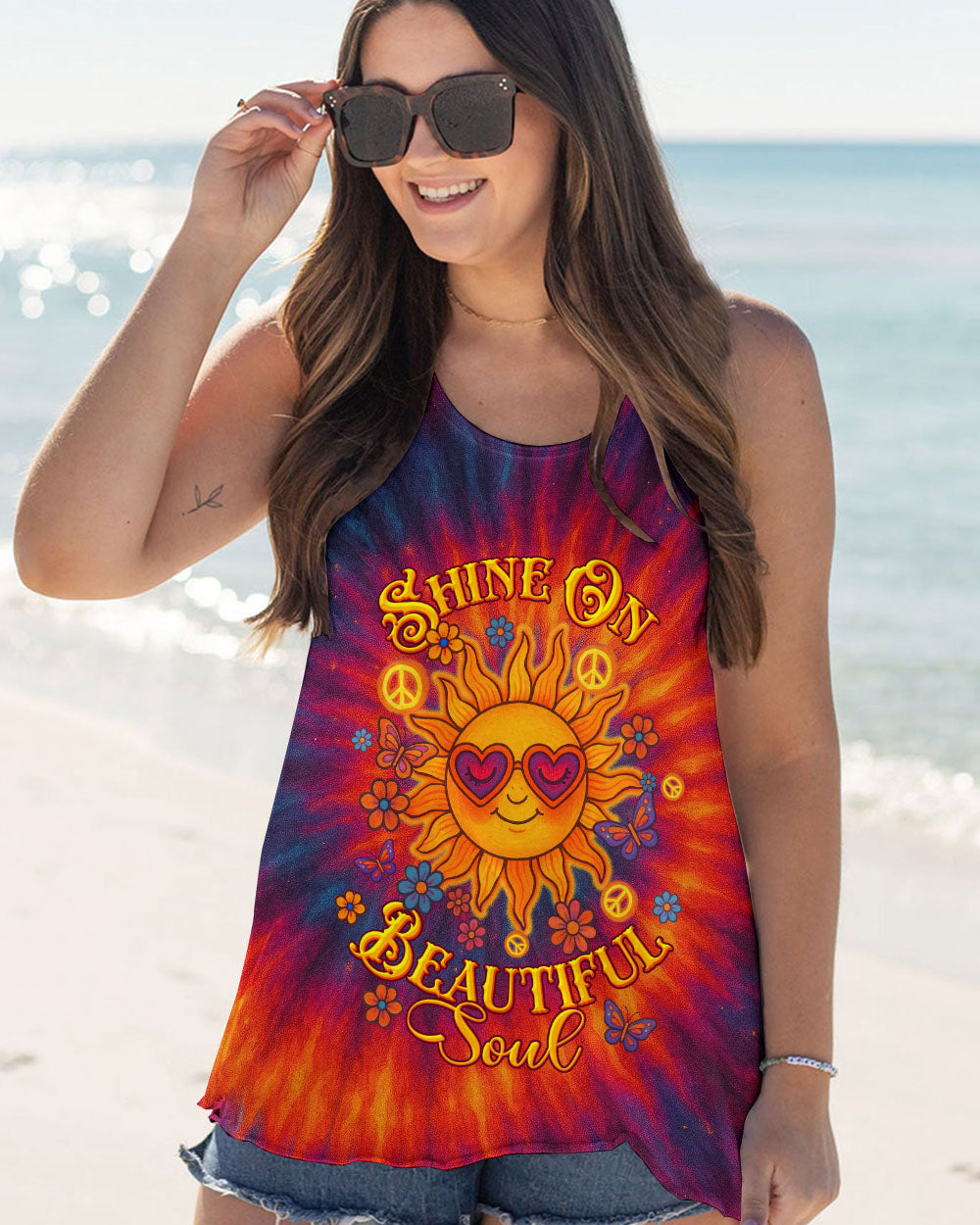 SHINE ON BEAUTIFUL SOUL SUN TIE DYE ALL OVER PRINT  - TLTW1106252