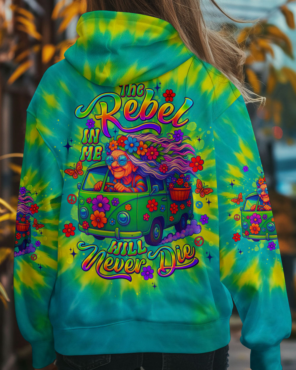 THE REBEL IN ME WILL NEVER DIE BUS TIE DYE ALL OVER PRINT - TLTW1106254