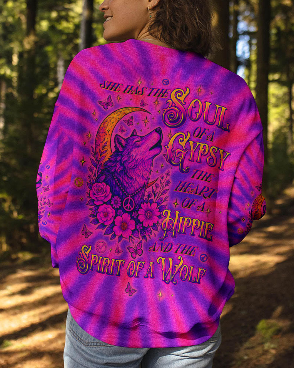 SPIRIT OF A WOLF TIE DYE ALL OVER PRINT - TLTW1107254