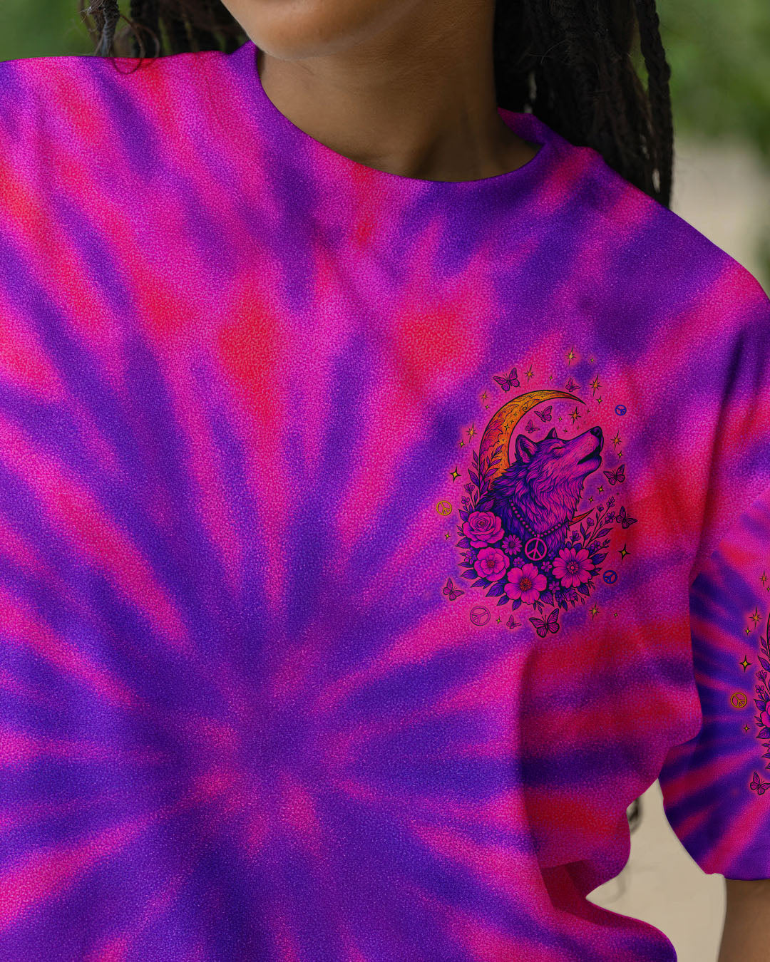 SPIRIT OF A WOLF TIE DYE ALL OVER PRINT - TLTW1107254