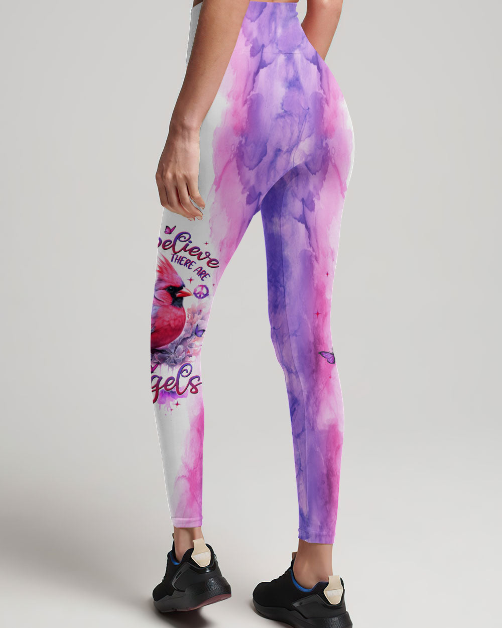 I BELIEVE THERE ARE ANGELS AMONG US CARDINAL TIE DYE ALL OVER PRINT - TLTW1108236