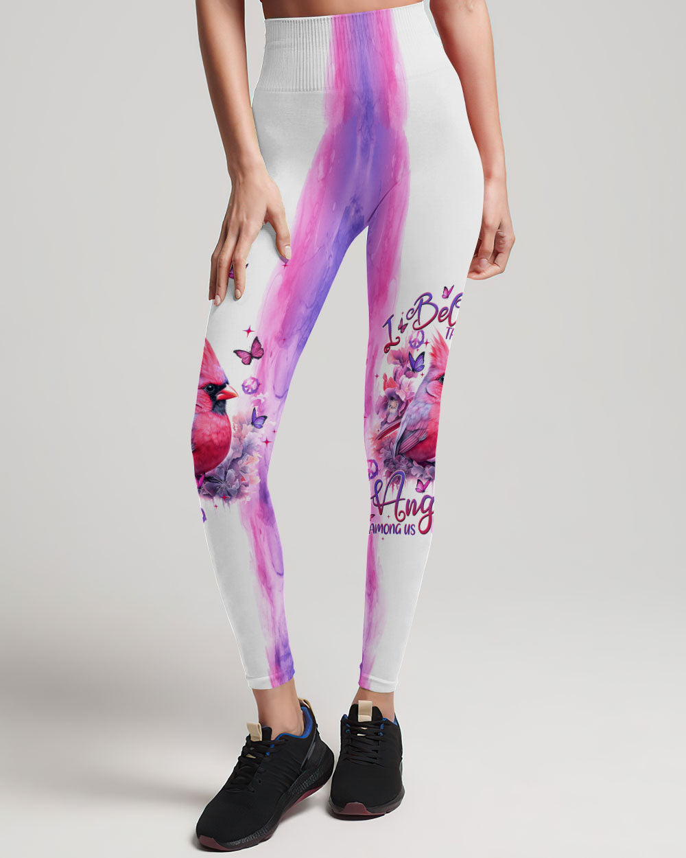 I BELIEVE THERE ARE ANGELS AMONG US CARDINAL TIE DYE ALL OVER PRINT - TLTW1108236