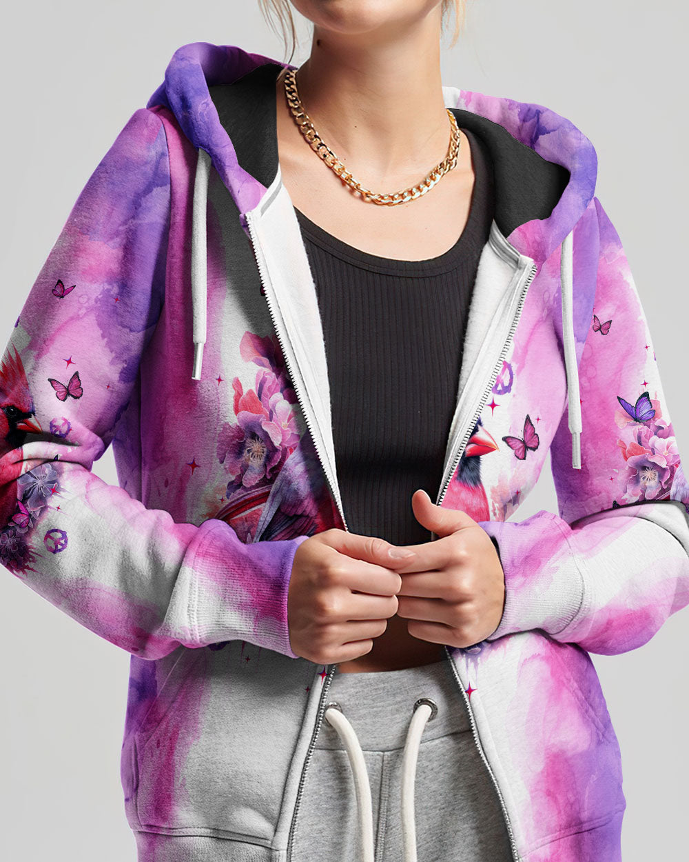 I BELIEVE THERE ARE ANGELS AMONG US CARDINAL TIE DYE ALL OVER PRINT - TLTW1108236