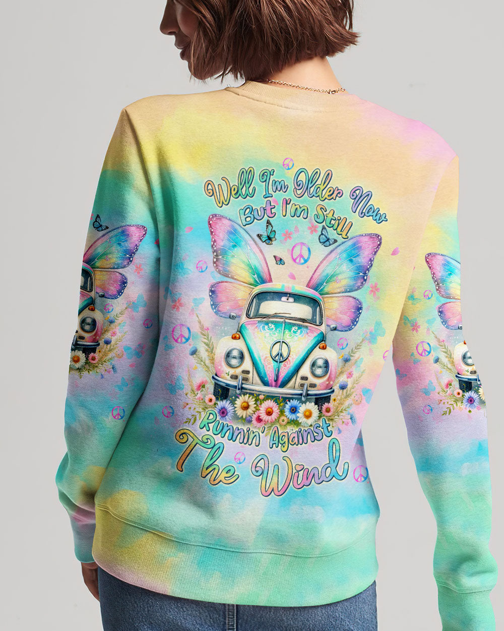 RUNNING AGAINST THE WIND CAR WINGS ALL OVER PRINT - TLTW1112232