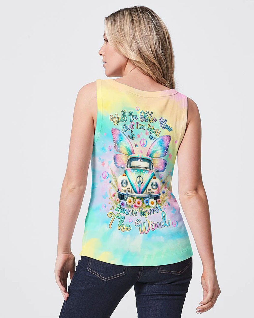 RUNNING AGAINST THE WIND CAR WINGS ALL OVER PRINT - TLTW1112232