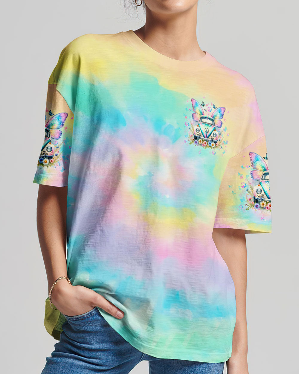 RUNNING AGAINST THE WIND CAR WINGS ALL OVER PRINT - TLTW1112232