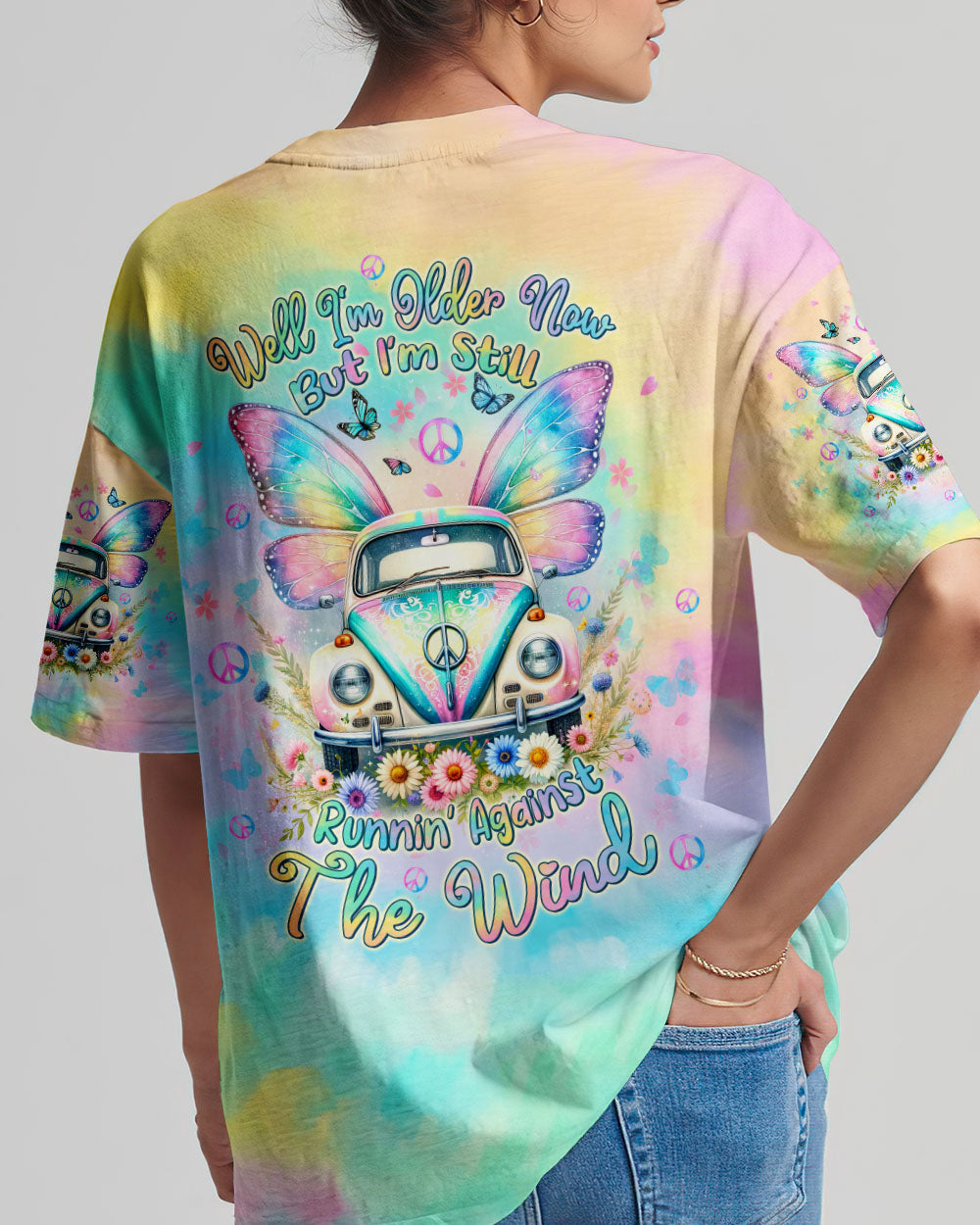 RUNNING AGAINST THE WIND CAR WINGS ALL OVER PRINT - TLTW1112232