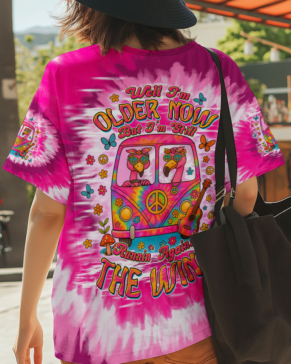 RUNNING AGAINST THE WIND FLAMINGO BUS TIE DYE  ALL OVER PRINT - TLTW1205251