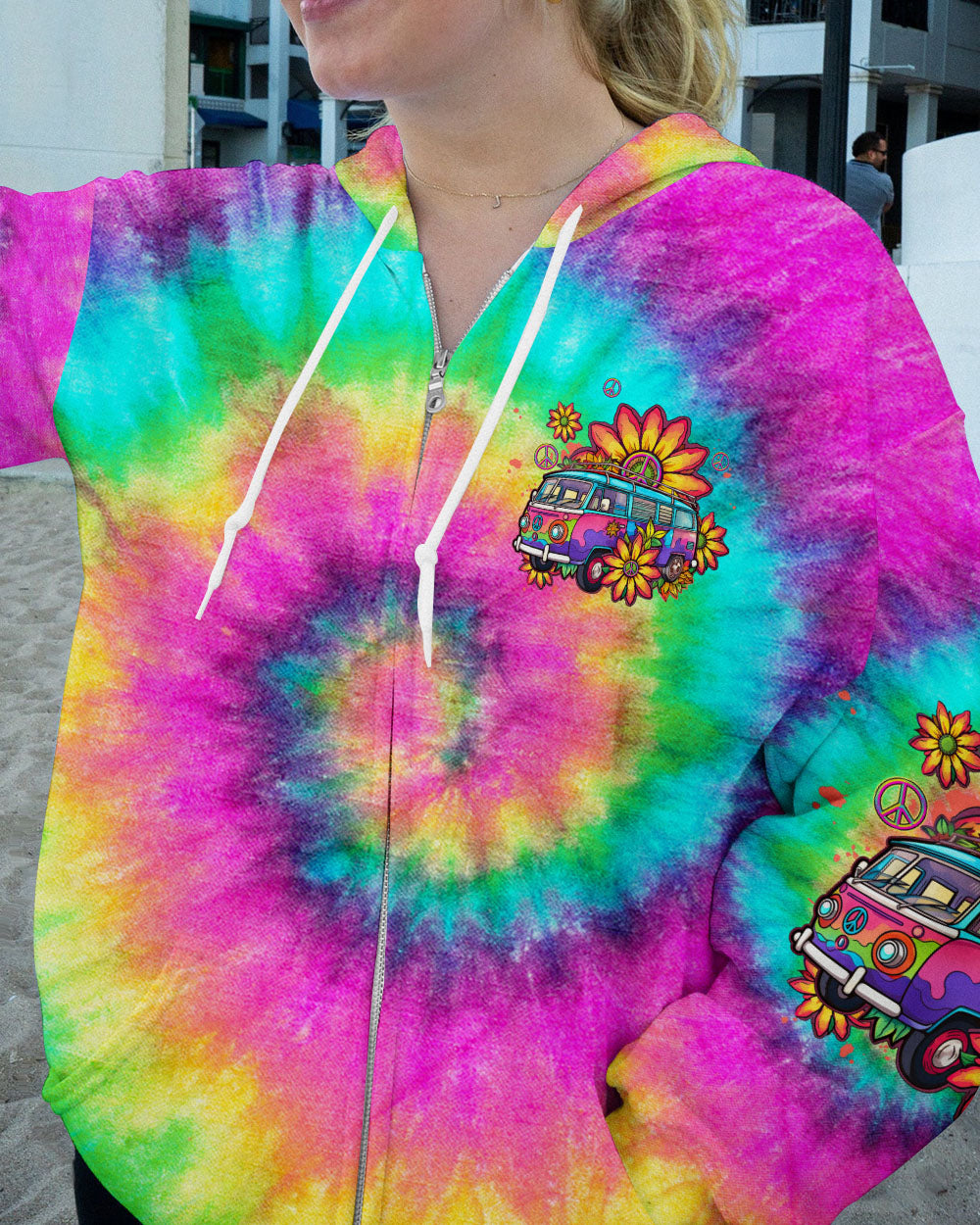 IMAGINE ALL THE PEOPLE LIVING LIFE IN PEACE TIE DYE ALL OVER PRINT - TLTW1206231
