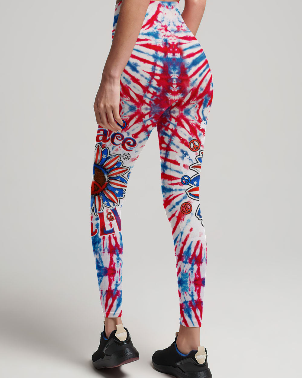 PEACE Y'ALL SUNFLOWER AMERICA TIE DYE ALL OVER PRINT - TLTW1206232