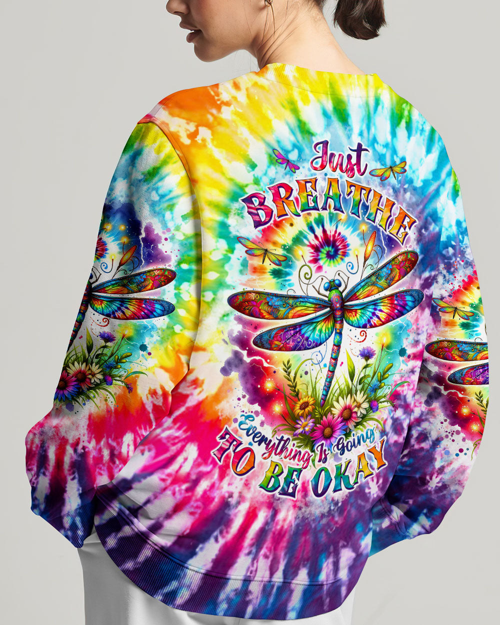 JUST BREATHE DRAGONLFY ALL OVER PRINT - TLTW1207243