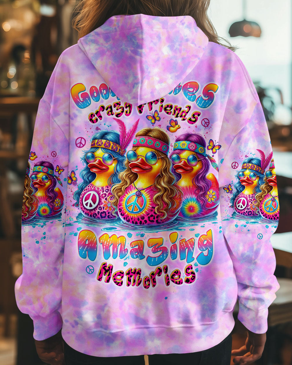 GOOD TIMES CRAZY FRIEND DUCK TIE DYE ALL OVER PRINT - TLTW1209244