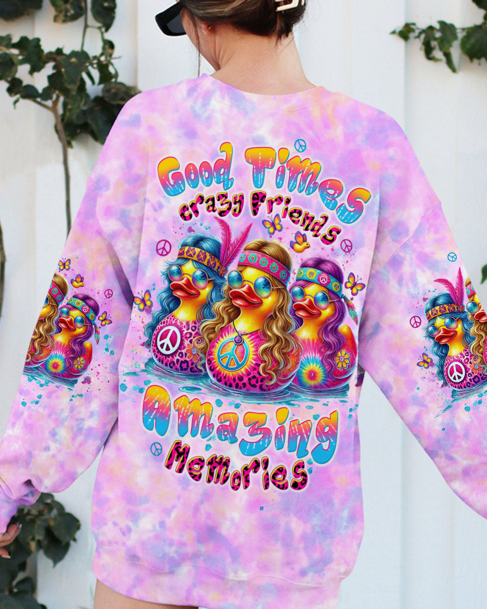 GOOD TIMES CRAZY FRIEND DUCK TIE DYE ALL OVER PRINT - TLTW1209244