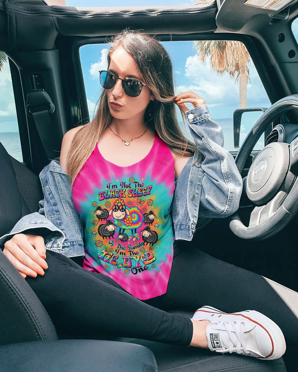 I'M NOT THE BLACK SHEEP TIE DYE ALL OVER PRINT  - TLTW1209254