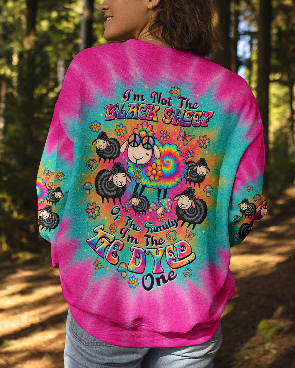 I'M NOT THE BLACK SHEEP TIE DYE ALL OVER PRINT  - TLTW1209254