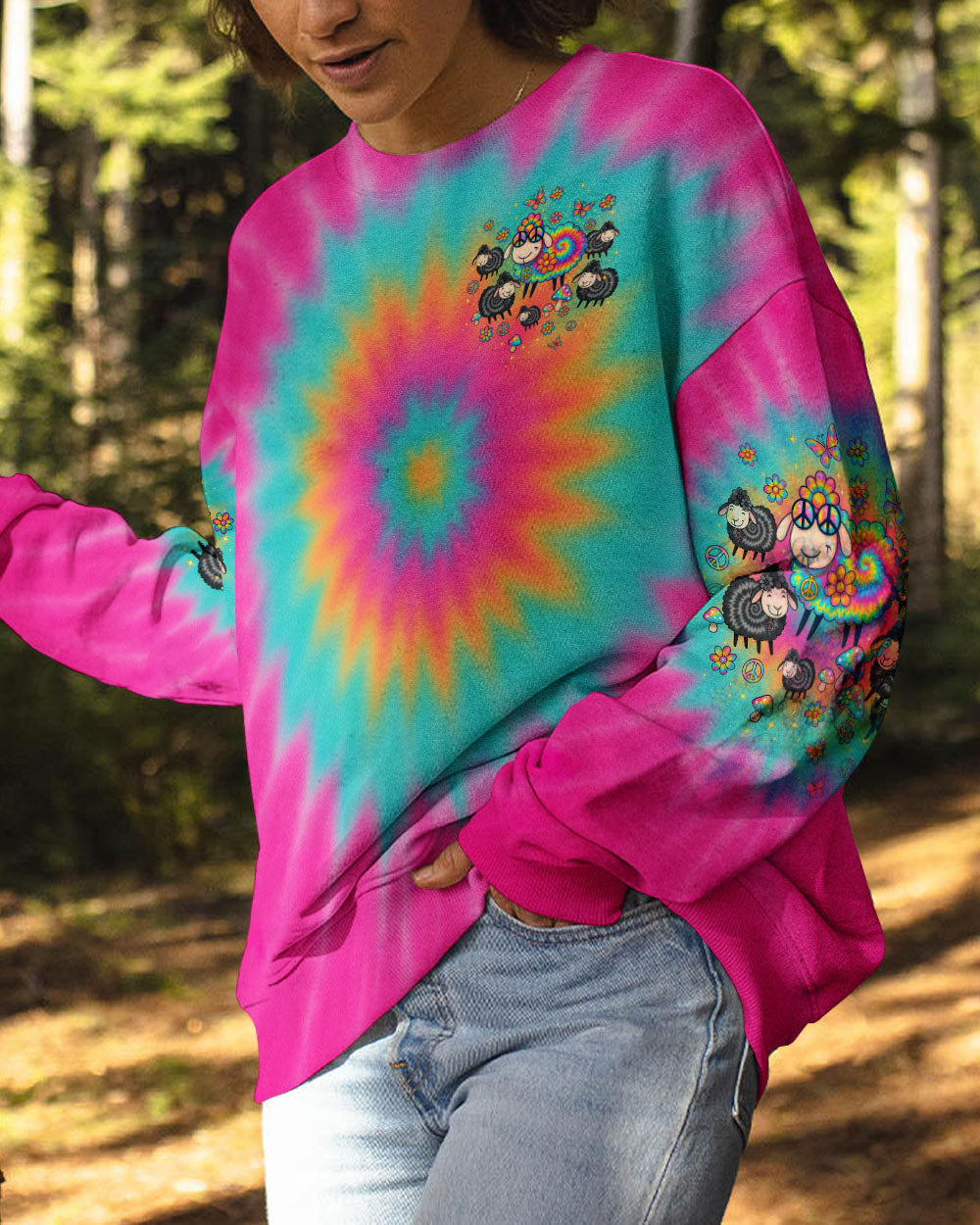 I'M NOT THE BLACK SHEEP TIE DYE ALL OVER PRINT  - TLTW1209254