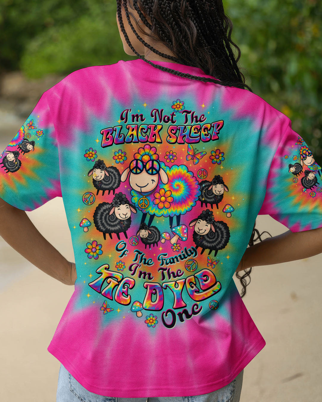 I'M NOT THE BLACK SHEEP TIE DYE ALL OVER PRINT  - TLTW1209254