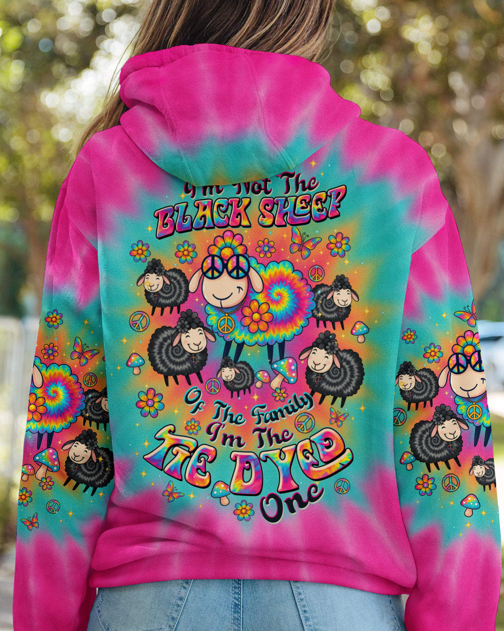 I'M NOT THE BLACK SHEEP TIE DYE ALL OVER PRINT  - TLTW1209254