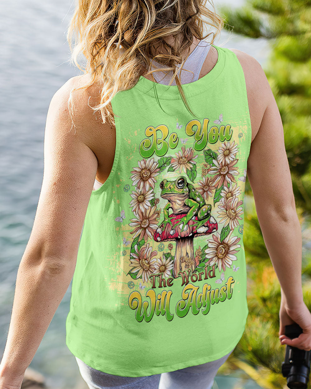 BE YOU THE WORLD WILL ADJUST FROG  ALL OVER PRINT  - TLTW1302254