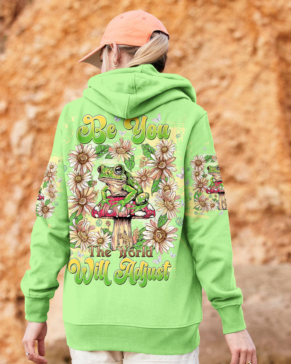 BE YOU THE WORLD WILL ADJUST FROG  ALL OVER PRINT  - TLTW1302254