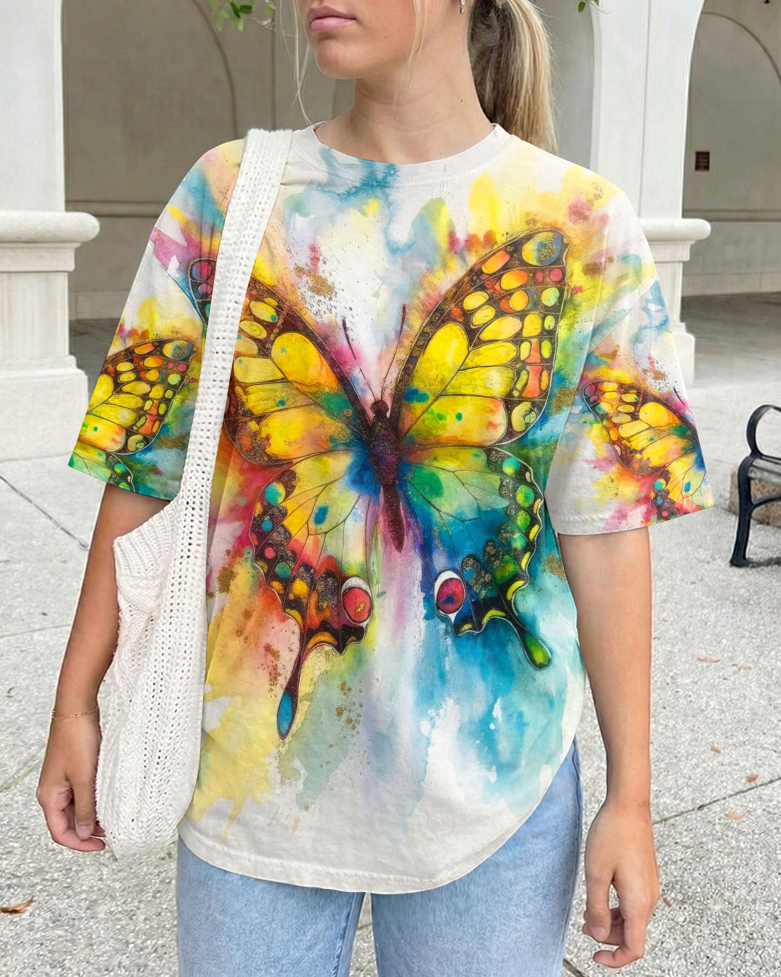 WHISPER WORDS OF WISDOM LET IT BE BUTTERFLY ALL OVER PRINT  - TLTW1305264