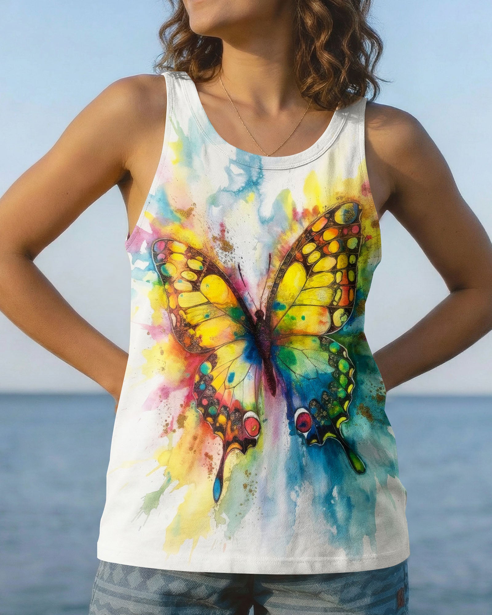 WHISPER WORDS OF WISDOM LET IT BE BUTTERFLY ALL OVER PRINT  - TLTW1305264