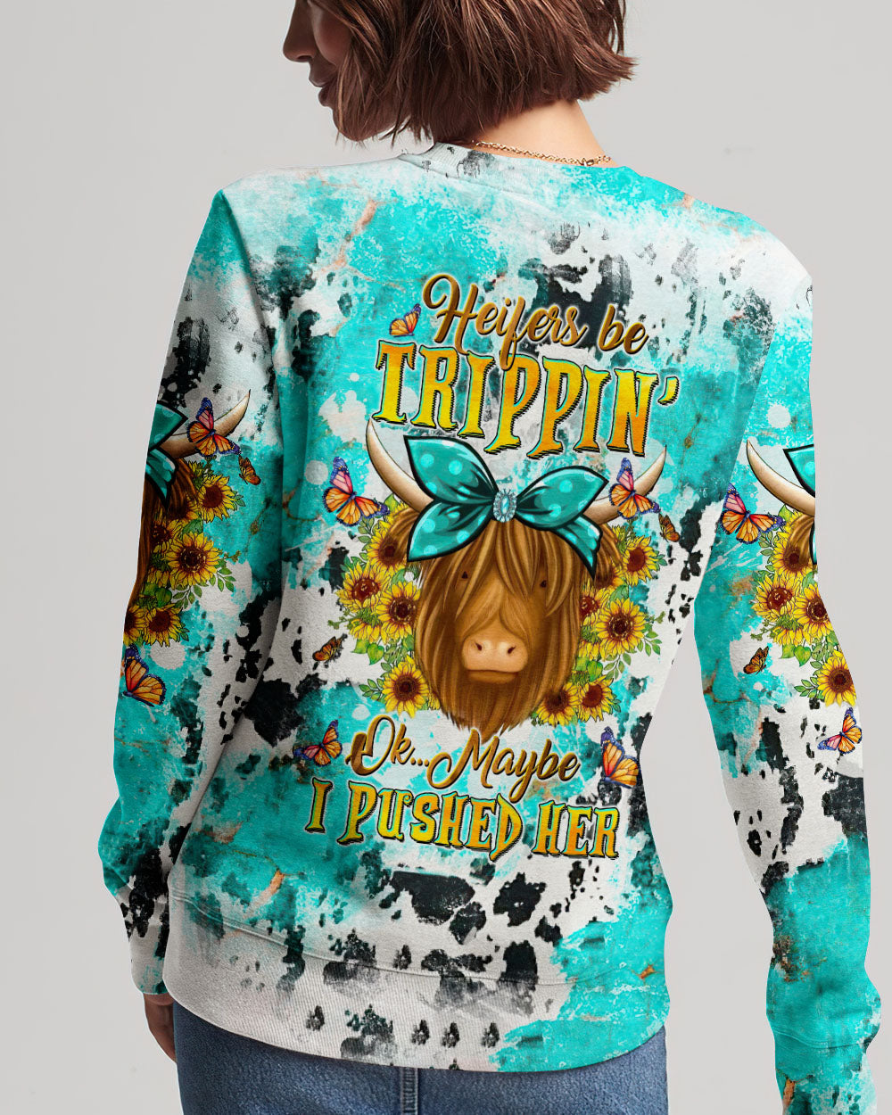 HEIFERS BE TRIPPIN' COW ALL OVER PRINT - TLTW1310237