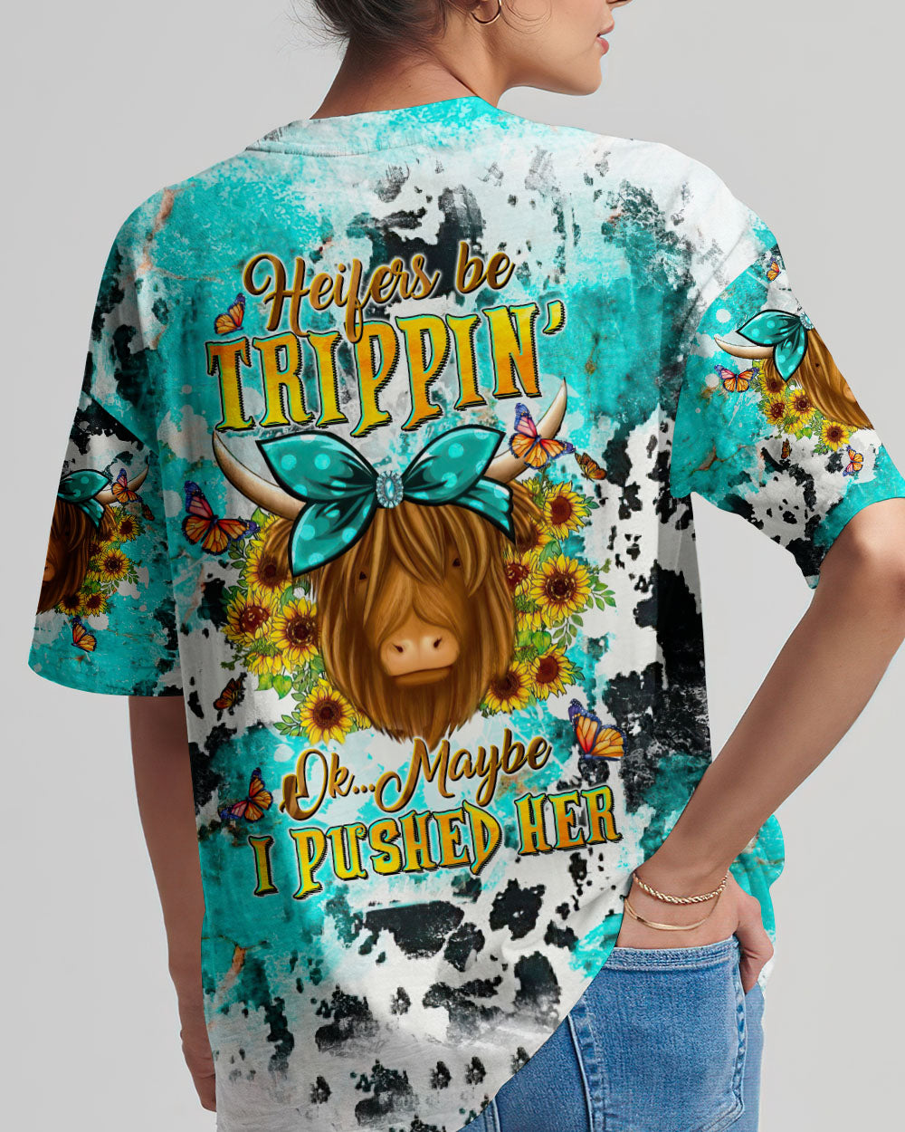 HEIFERS BE TRIPPIN' COW ALL OVER PRINT - TLTW1310237