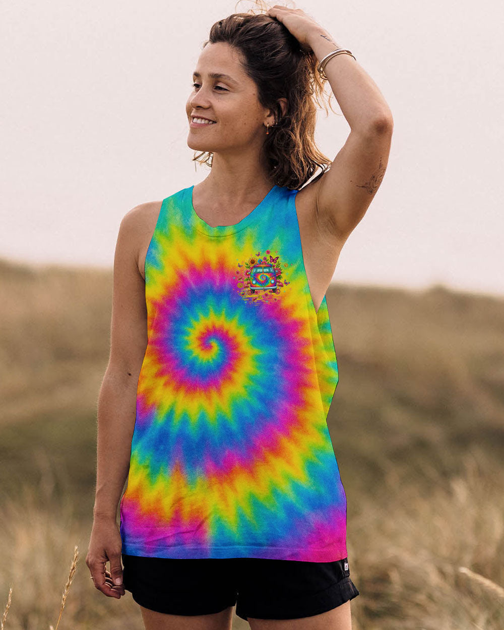 RUNNING AGAINST THE WIND BUS TIE DYE ALL OVER PRINT - TLTW1311253