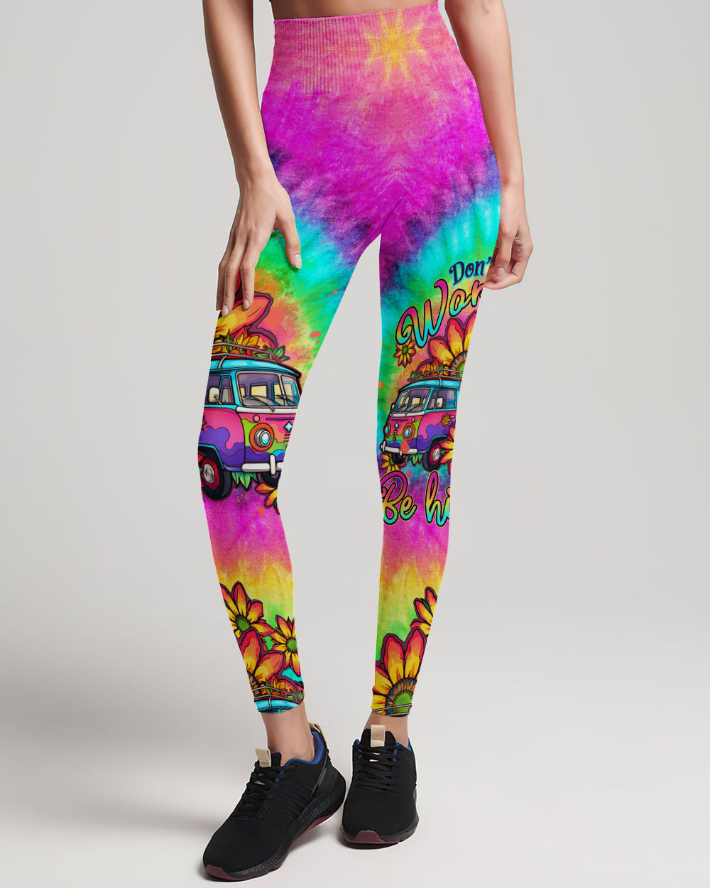 DON'T WORRY BE HIPPIE TIE DYE ALL OVER PRINT - TLTW1406235