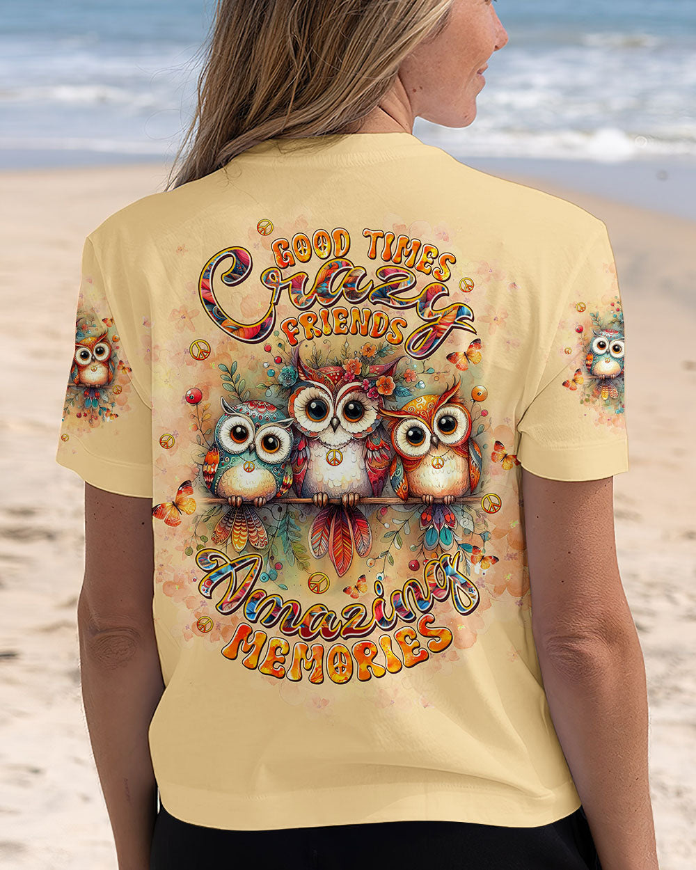 GOOD TIMES CRAZY FRIEND OWL ALL OVER PRINT - TLTW1407253